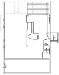 Plan view of the new basement